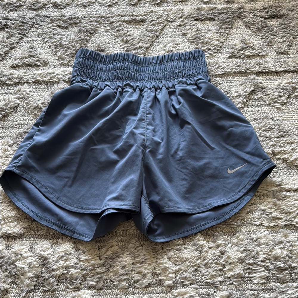 Nike Blue Athletic Shorts Moisture-Wicking Performance